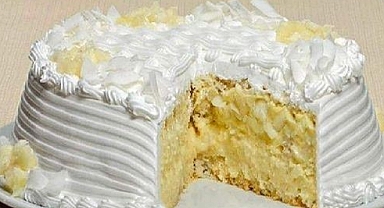 Truffled pineapple cake