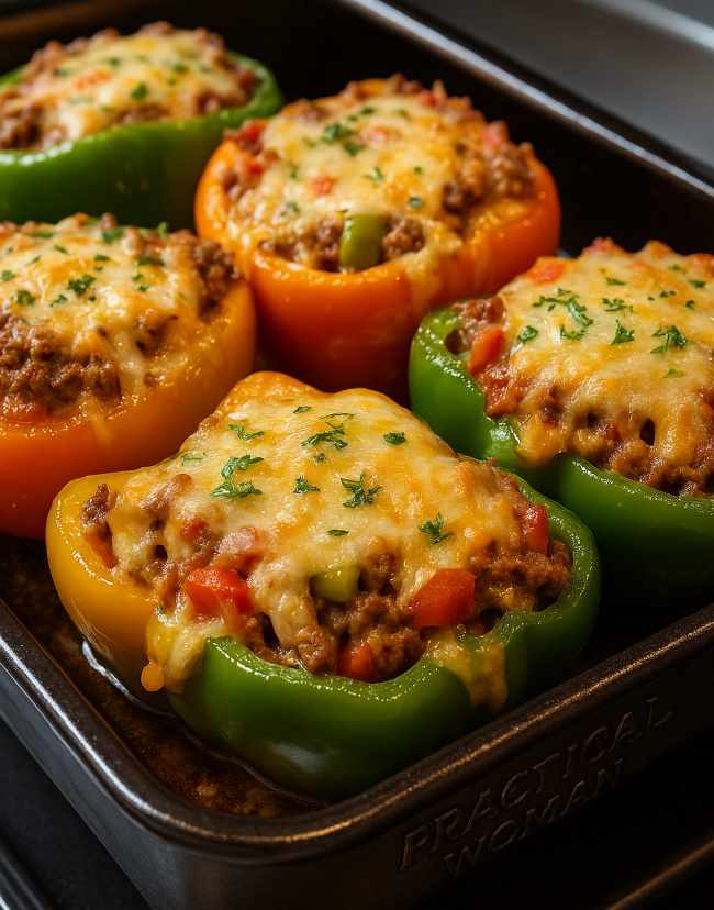 Philly Cheesesteak Stuffed Peppers Recipe