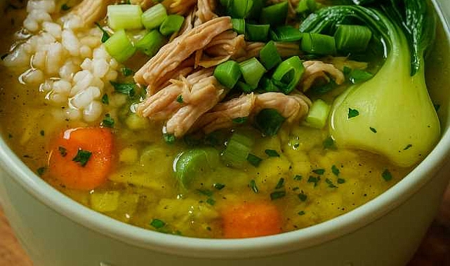 Ginger Chicken and Rice Soup Recipe