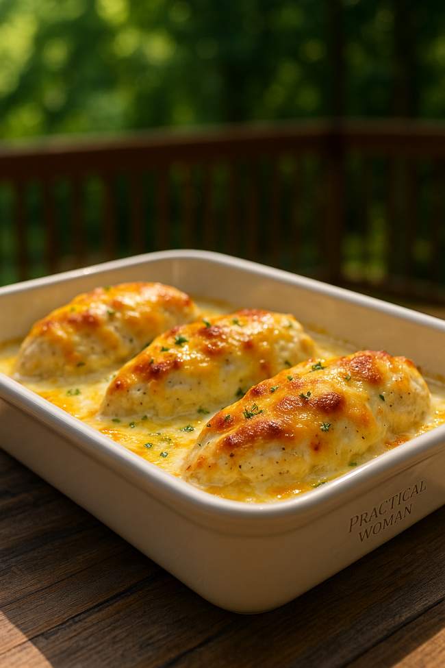 4-Ingredient Creamy Ranch Chicken Bake Recipe