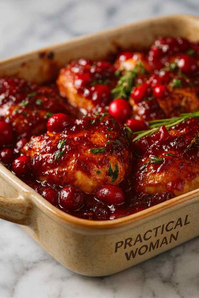 Cranberry Chicken Holiday Casserole Recipe