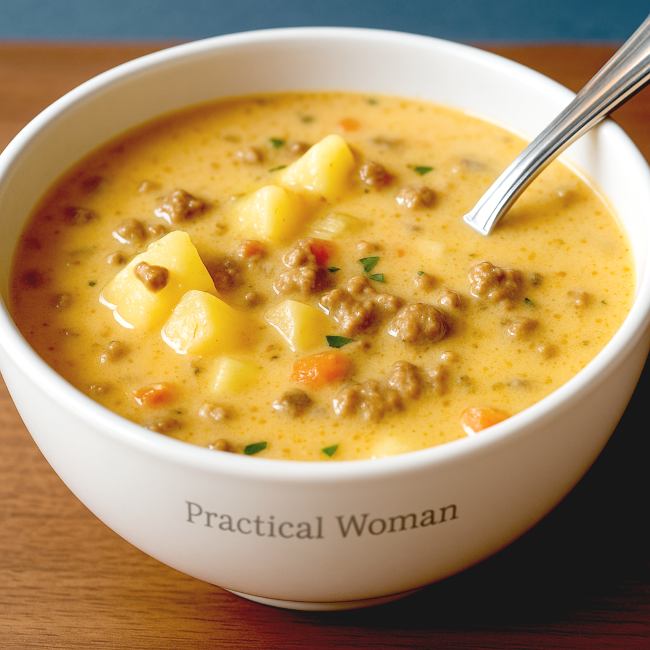 Creamy Cheeseburger Soup Recipe