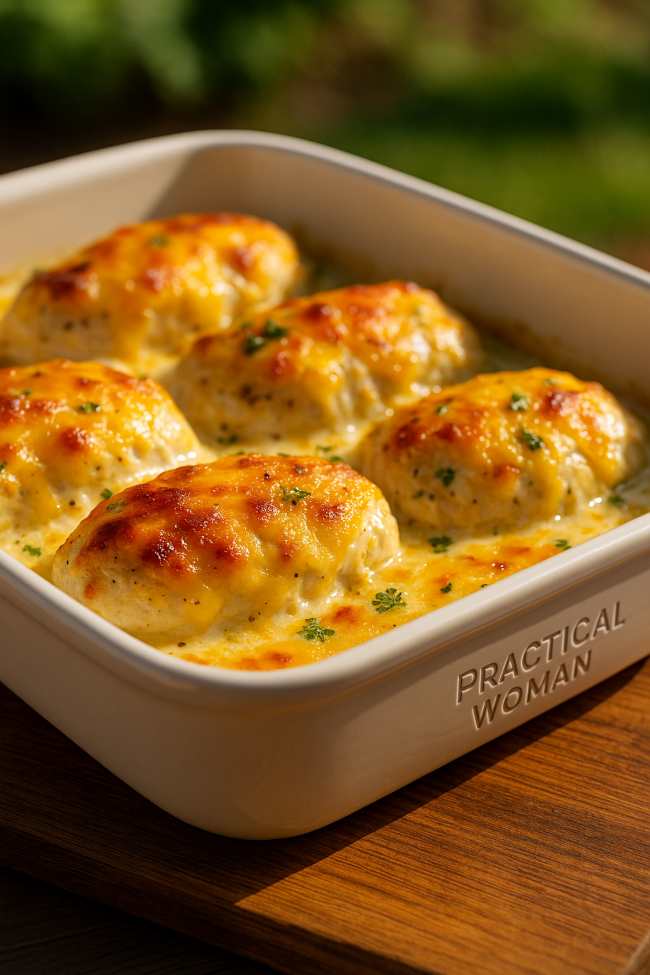 4-Ingredient Creamy Ranch Chicken Bake Recipe