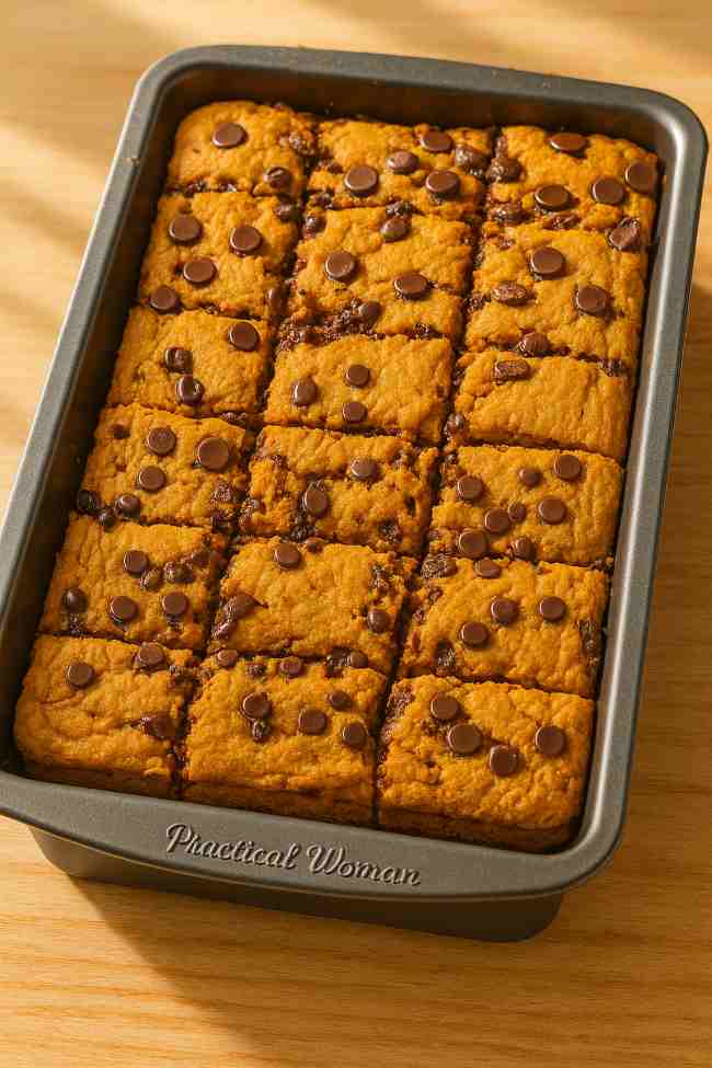 Chocolate Chip Pumpkin Bars Recipe