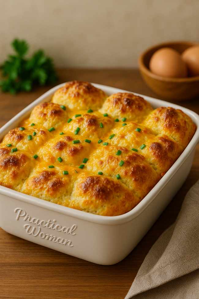 Breakfast Biscuit Egg Casserole Recipe