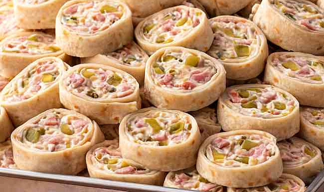 Vegetable Cream Cheese Tortilla Roll Ups Recipe