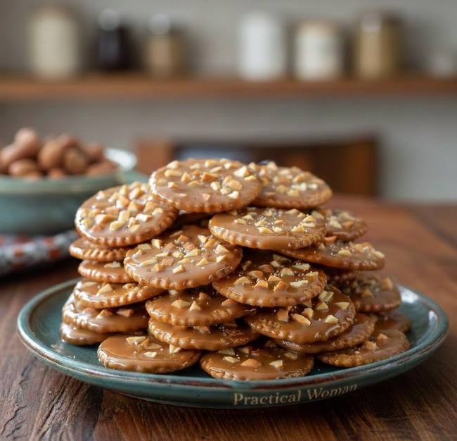 Caramel Peanut Ritz Cracker Treats Recipe
