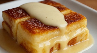 Baked Pancakes with Vanilla Sauce Recipe