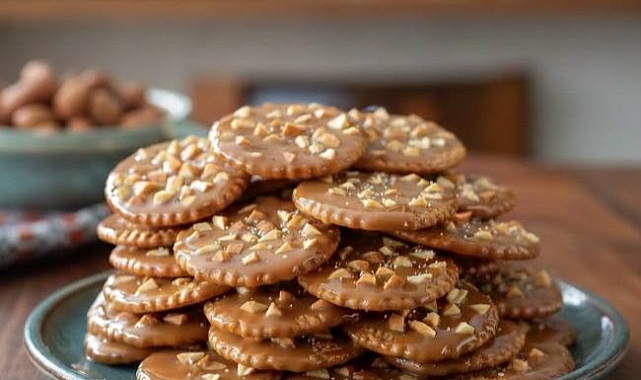 Caramel Peanut Ritz Cracker Treats Recipe
