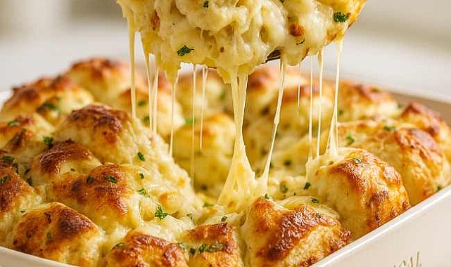 Cheesy Pull-Apart Potluck Casserole Recipe