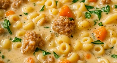 Creamy Parmesan Italian Sausage Ditalini Soup Recipe