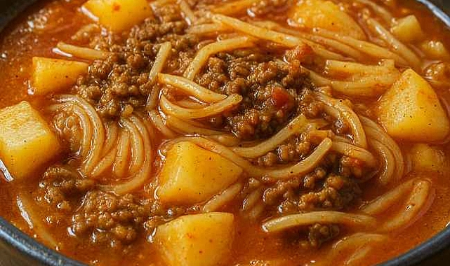 Fideo With Potatoes And Ground Beef Recipe