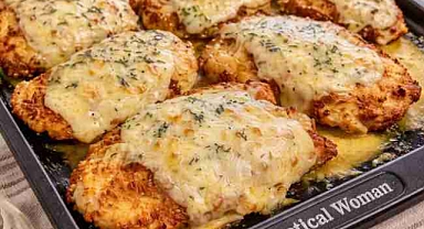 Parmesan Crusted Cheesy Chicken Recipe