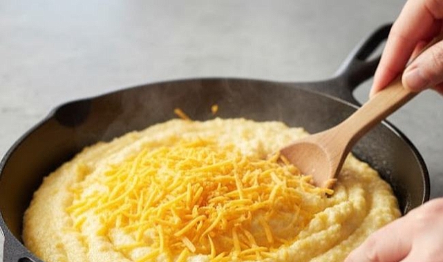 Southern Creamy Cheddar Grits Recipe