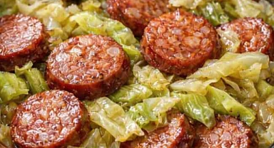 4-Ingredient Slow Cooker Kielbasa and Cabbage Recipe