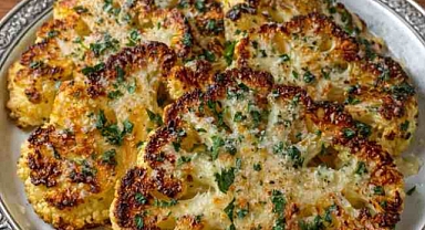 Crispy Garlic Cheese Cauliflower Recipe