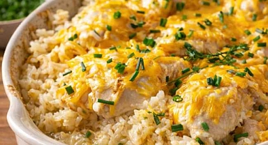 Family Chicken and Rice Casserole Recipe