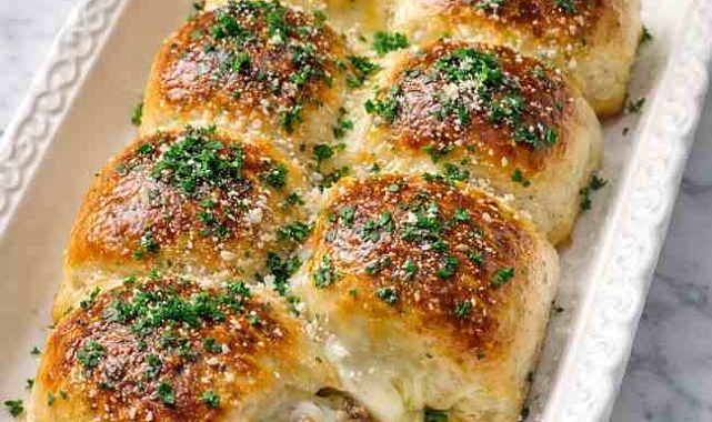 Garlic Parmesan Cheeseburger Bombs Recipe