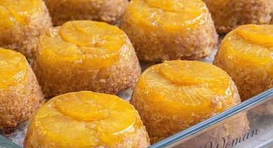 Mini Peach Upside Down Cakes Recipe