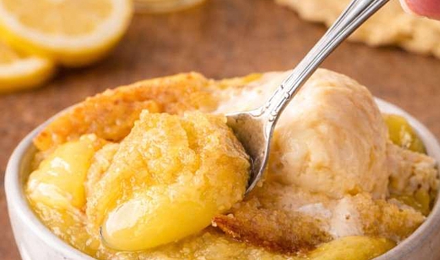 Slow Cooker Lemon Dump Cake Recipe