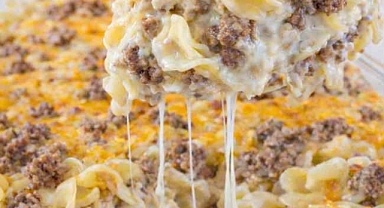 Sour Cream Beef Noodle Casserole Recipe