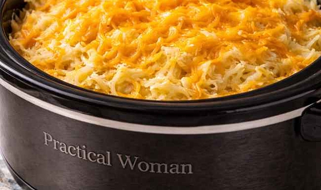 5-Ingredient Slow Cooker Cheesy Hashbrown Casserole Recipe