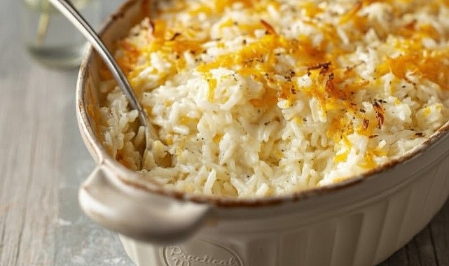 Baked Cheese-and-Rice Church Casserole Recipe