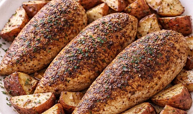 Cajun Chicken and Red Potato Wedges Recipe