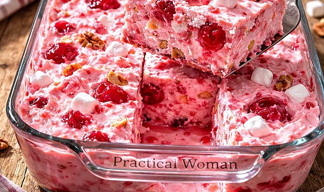 Grandma's Cherry Fluff Frozen Salad Recipe