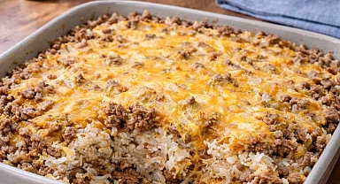 Old-Fashioned Ground Beef and White Rice Casserole Recipe