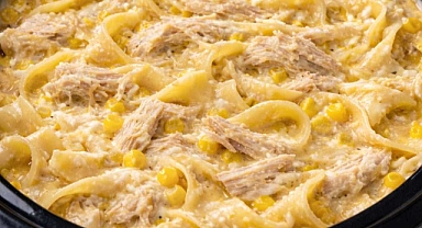 Slow Cooker Amish Chicken Corn Noodle Supper Recipe