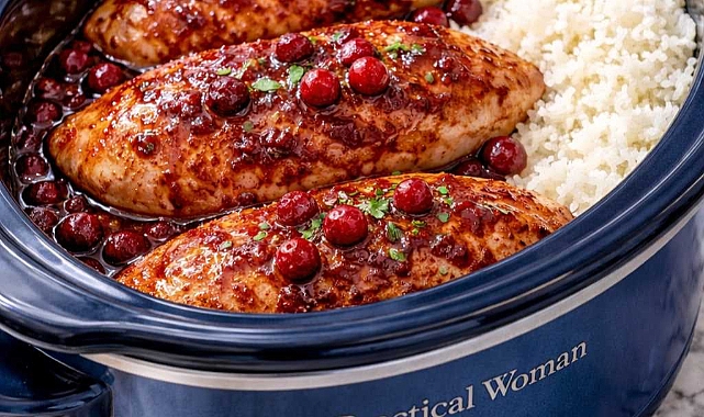Slow Cooker Amish Cranberry Chicken Recipe