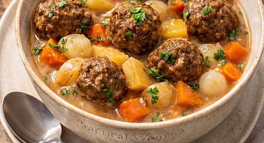 Slow Cooker Meatball and Potato Stew Recipe