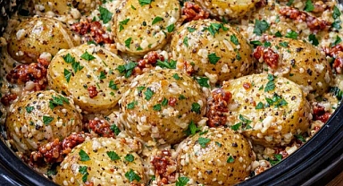 Slow Cooker Tuscan Baby Potatoes Recipe