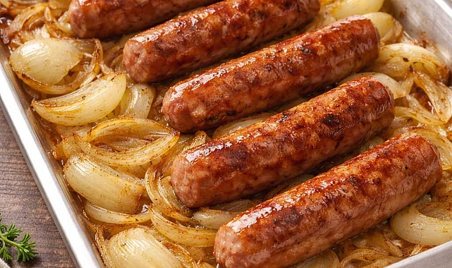 Smoky Glazed Sausage & Fried Onions Recipe