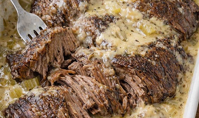 3-Ingredients Celery Soup Pot Roast Recipe