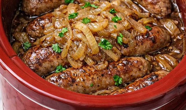 4-Ingredient Bangers and Onions Recipe