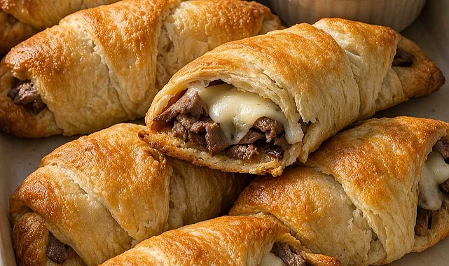 4-Ingredient French Dip Crescent Pockets Recipe