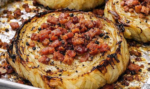 4-Ingredient Roasted Cabbage Steaks Recipe