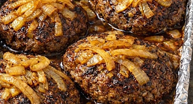 Hamburger Steaks with Onions Recipe