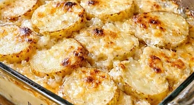 Oven Baked 3-Ingredient Chicken Soup Potatoes Recipe