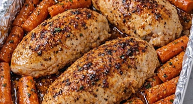 Oven Baked 4-Ingredients Amish Carrot Patch Chicken Recipe