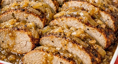 Oven Baked 4-Ingredients Onion Soup Pork Loin Recipe