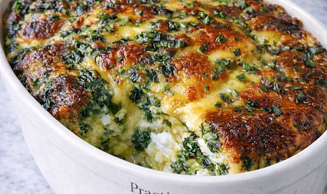 Oven-Baked Spinach and Feta Breakfast Casserole Recipe
