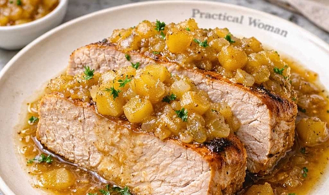 Slow Cooker Amish Apple Pork Loin Recipe