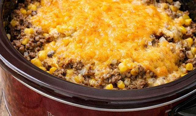 Slow Cooker Amish Beef and Corn Casserole Recipe