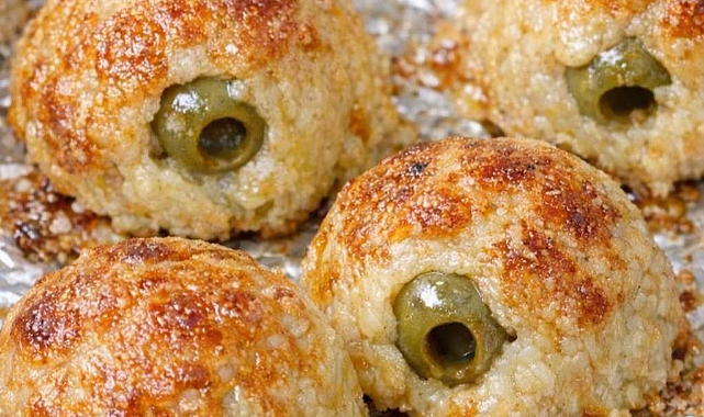 3-Ingredient Cheese Olive Bombs Recipe