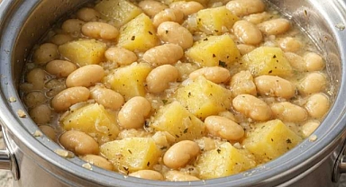 3-Ingredient Poor Man's Potato and Butter Beans Recipe