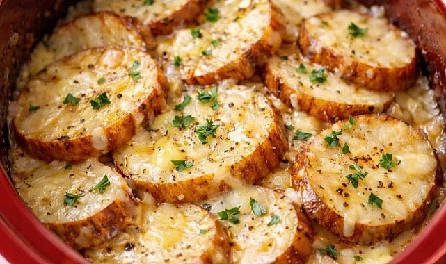 3-Ingredient Slow Cooker Holiday Potatoes Recipe