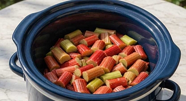 3-Ingredient Slow Cooker Rhubarb Dessert Recipe